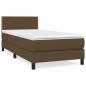 Preview: Boxspringbett mit Matratze Dunkelbraun 80x200 cm Stoff