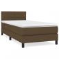 Preview: Boxspringbett mit Matratze Dunkelbraun 80x200 cm Stoff