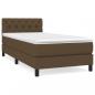 Preview: Boxspringbett mit Matratze Dunkelbraun 80x200 cm Stoff