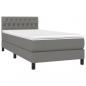 Preview: Boxspringbett mit Matratze Dunkelgrau 90x190 cm Stoff