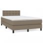 Preview: Boxspringbett mit Matratze Taupe 120x200 cm Stoff