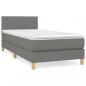 Preview: Boxspringbett mit Matratze Dunkelgrau 90x190 cm Stoff