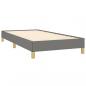 Preview: Boxspringbett mit Matratze Dunkelgrau 100x200 cm Stoff