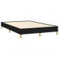 Preview: Boxspringbett mit Matratze Schwarz 120x200 cm Stoff