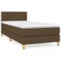 Preview: Boxspringbett mit Matratze Dunkelbraun 80x200 cm Stoff