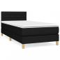 Preview: Boxspringbett mit Matratze Schwarz 80x200 cm Stoff