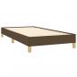 Preview: Boxspringbett mit Matratze Dunkelbraun 90x200 cm Stoff