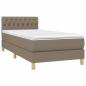 Preview: Boxspringbett mit Matratze Taupe 90x200 cm Stoff