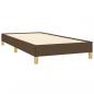 Preview: Boxspringbett mit Matratze Dunkelbraun 100x200 cm Stoff