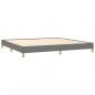 Preview: Boxspringbett mit Matratze Dunkelgrau 200x200 cm Stoff