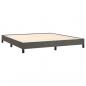 Preview: Boxspringbett mit Matratze Dunkelgrau 160x200 cm Samt