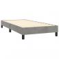 Preview: Boxspringbett mit Matratze Hellgrau 100x200 cm Samt