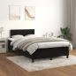 Preview: ARDEBO.de - Boxspringbett mit Matratze Schwarz 120x200 cm Samt