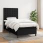 Preview: ARDEBO.de - Boxspringbett mit Matratze Schwarz 90x200 cm Stoff