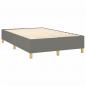 Preview: Boxspringbett mit Matratze Dunkelgrau 120x200 cm Stoff