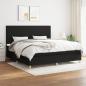 Preview: ARDEBO.de - Boxspringbett mit Matratze Schwarz 200x200 cm Stoff