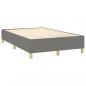 Preview: Boxspringbett mit Matratze Dunkelgrau 120x200 cm Stoff