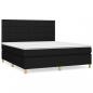 Preview: Boxspringbett mit Matratze Schwarz 160x200 cm Stoff