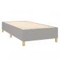 Preview: Boxspringbett mit Matratze Hellgrau 90x190 cm Stoff