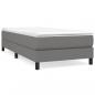 Preview: Boxspringbett mit Matratze Dunkelgrau 80x200 cm Stoff