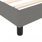 Preview: Boxspringbett mit Matratze Dunkelgrau 80x200 cm Stoff