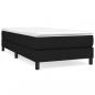 Preview: Boxspringbett mit Matratze Schwarz 80x200 cm Stoff