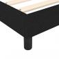 Preview: Boxspringbett mit Matratze Schwarz 80x200 cm Stoff