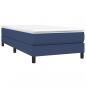 Preview: Boxspringbett mit Matratze Blau 80x200 cm Stoff