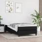 Preview: ARDEBO.de - Boxspringbett mit Matratze Schwarz 90x190 cm Stoff