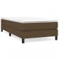 Preview: Boxspringbett mit Matratze Dunkelbraun 90x190 cm Stoff