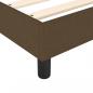 Preview: Boxspringbett mit Matratze Dunkelbraun 90x190 cm Stoff