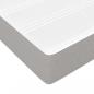 Preview: Boxspringbett mit Matratze Hellgrau 90x200 cm Stoff