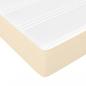 Preview: Boxspringbett mit Matratze Creme 90x200 cm Stoff