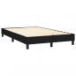 Preview: Boxspringbett mit Matratze Schwarz 120x200 cm Stoff