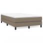 Preview: Boxspringbett mit Matratze Taupe 120x200 cm Stoff