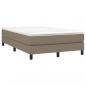 Preview: Boxspringbett mit Matratze Taupe 120x200 cm Stoff