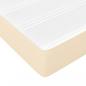 Preview: Boxspringbett mit Matratze Creme 140x190 cm Stoff