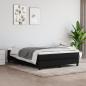 Preview: ARDEBO.de - Boxspringbett mit Matratze Schwarz 140x200 cm Stoff