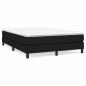 Preview: Boxspringbett mit Matratze Schwarz 140x200 cm Stoff