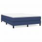 Preview: Boxspringbett mit Matratze Blau 140x200 cm Stoff