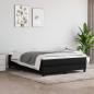 Preview: ARDEBO.de - Boxspringbett mit Matratze Schwarz 160x200 cm Stoff