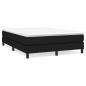 Preview: Boxspringbett mit Matratze Schwarz 160x200 cm Stoff