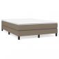 Preview: Boxspringbett mit Matratze Taupe 160x200 cm Stoff