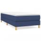 Preview: Boxspringbett mit Matratze Blau 80x200 cm Stoff