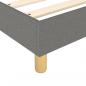 Preview: Boxspringbett mit Matratze Dunkelgrau 90x190 cm Stoff