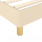 Preview: Boxspringbett mit Matratze Creme 90x190 cm Stoff