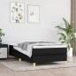 Preview: ARDEBO.de - Boxspringbett mit Matratze Schwarz 90x200 cm Stoff