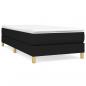 Preview: Boxspringbett mit Matratze Schwarz 90x200 cm Stoff