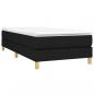 Preview: Boxspringbett mit Matratze Schwarz 90x200 cm Stoff