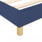 Preview: Boxspringbett mit Matratze Blau 90x200 cm Stoff